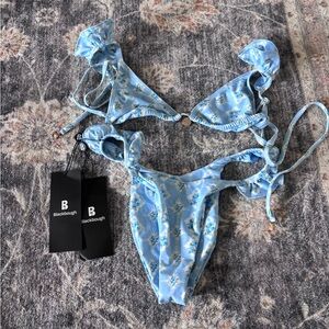 Blackbough Light Blue Floral Bikini